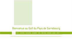 Desktop Screenshot of golf-sarrebourg.fr