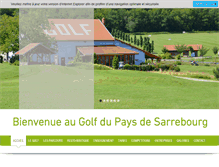 Tablet Screenshot of golf-sarrebourg.fr